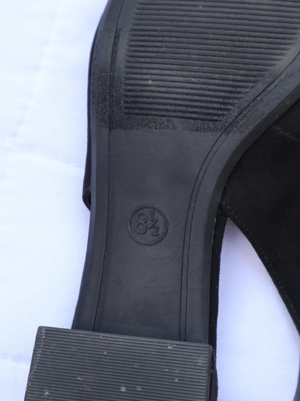 A New Day Black Suede Slingback Shoes